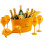 Pachet Veuve Clicquot Brut 0.75L cu Frapiera si 6 Pahare Imagine 1